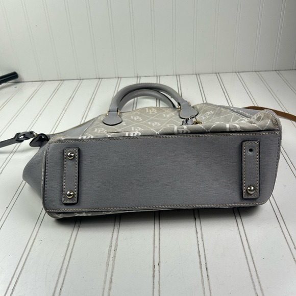 Dooney & Bourke Maxi Quilt Sydney Gray Satchel Shoulder Bag Vintage $400 - Picture 5 of 15